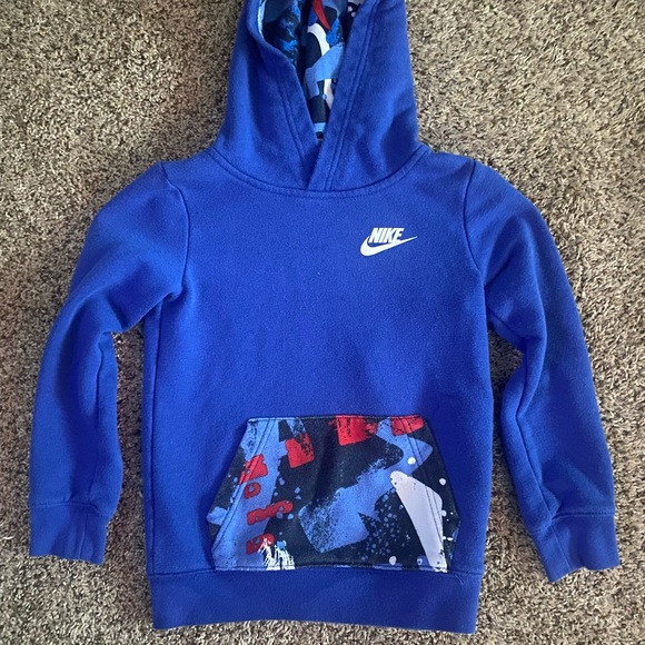 Nike Other - Nike Kids Royal Blue Graphic Hoodie